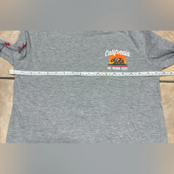Youth Size X-Large Grey Long Sleeve California Republic The Golden State Shirt - Picture 2 of 10